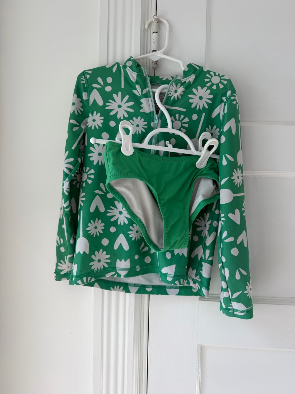 Primary Half Zip Rashguard and Bikini Bottom, size 6-7